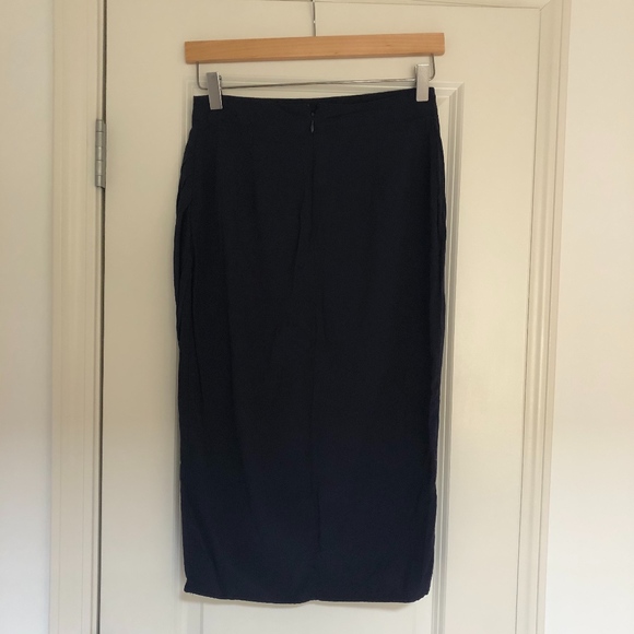Banana Republic Navy Wrap Effect Skirt - Picture 6 of 6